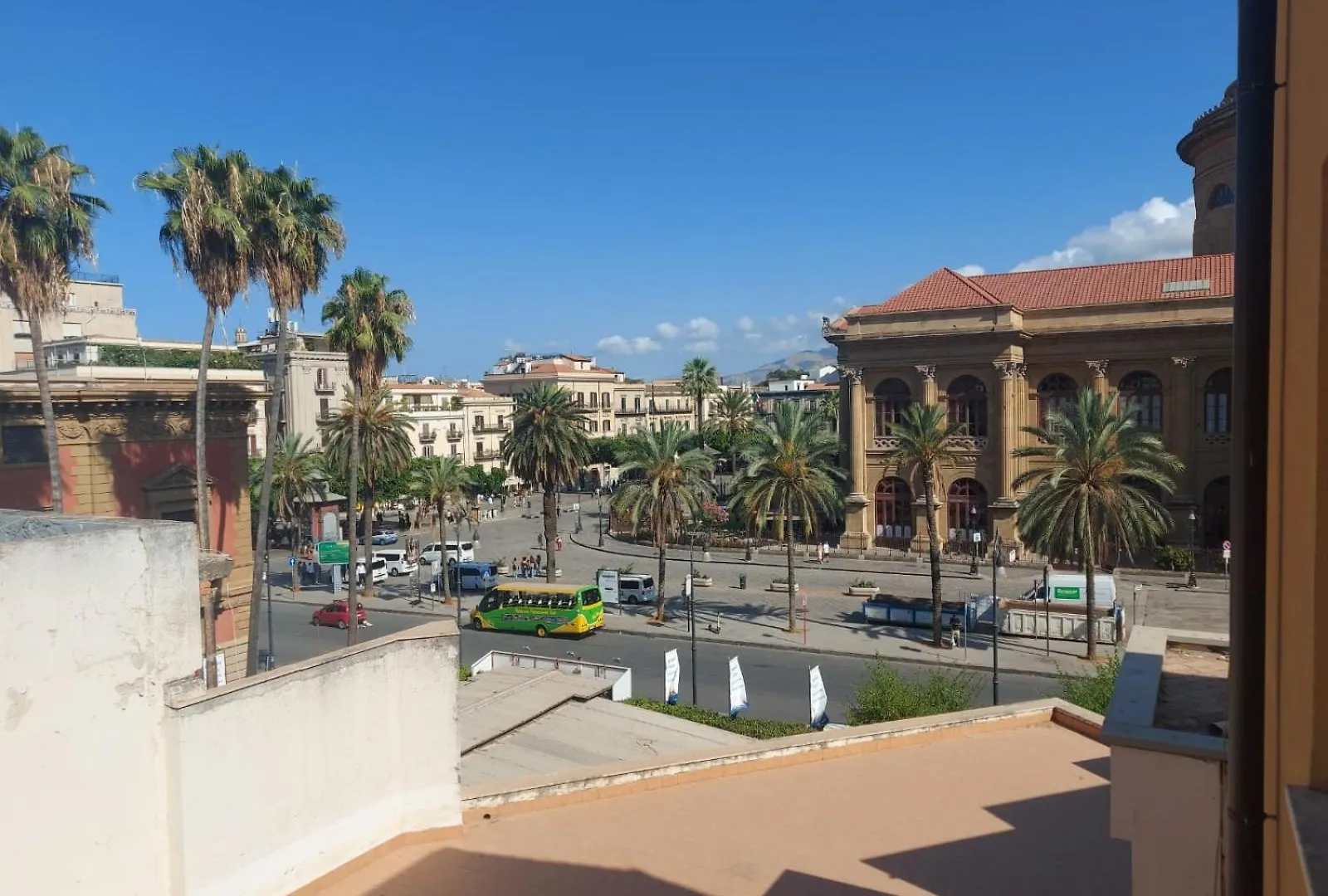 Flat In Front Of Teather Massimo location